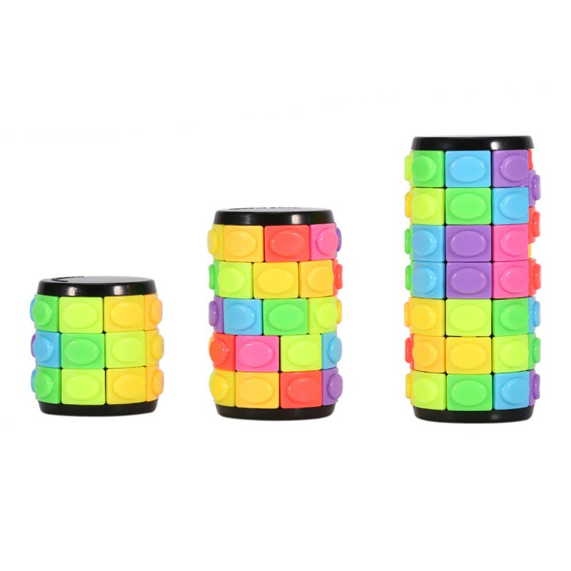 Corn Cube Cylindrical Magic Tower Rotating Cube Educational Creative Intelligence Decompression Toy Friend Children Gift - Image 5